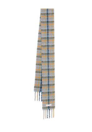 Marni checked scarf - Blue