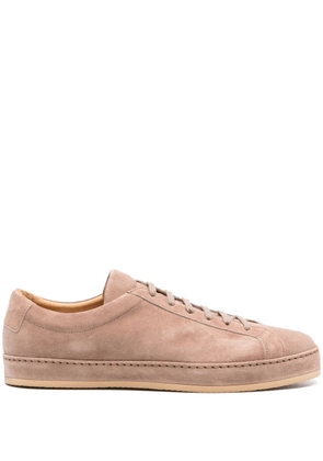 Tagliatore suede lace-up sneakers - Brown