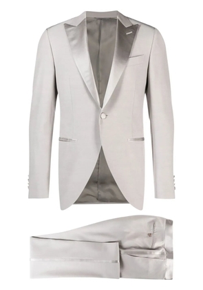 Canali silk-lapel single-breasted dinner suit - Grey