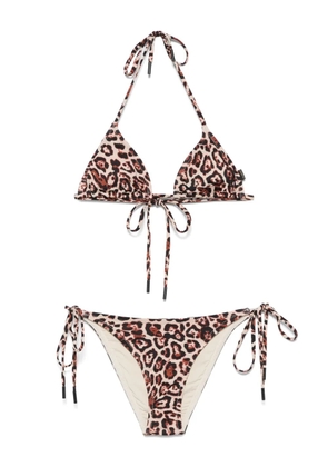 Goldbergh animal-print bikini set - Brown