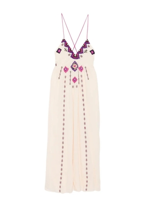 Ba&Sh embroidered-details maxi dress - Neutrals