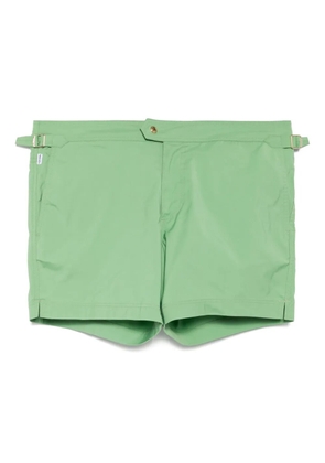 TOM FORD side-buckle swim shorts - Green