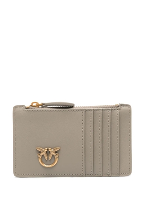PINKO Airone Love Birds cardholder - Grey