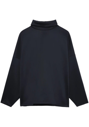 Fear Of God logo-appliqué polo-collar sweatshirt - Black