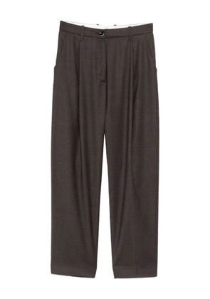 Nine In The Morning pleat-detail trousers - Brown