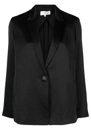 Vince single-breasted satin blazer - Black