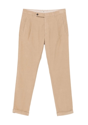 Berwich pleated micro-pana trousers - Neutrals