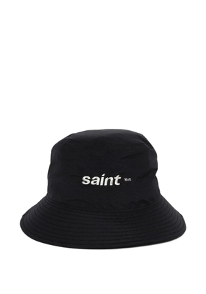SAINT MXXXXXX logo-embroidered bucket hat - Black