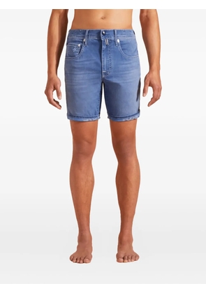 Vilebrequin tropical-turtles-print denim shorts - Blue