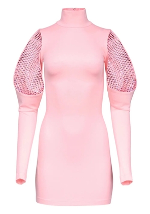AREA crystal-embellished minidress - Pink