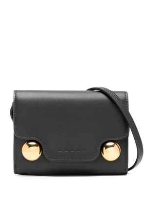 Marni logo-debossed wallet - Black