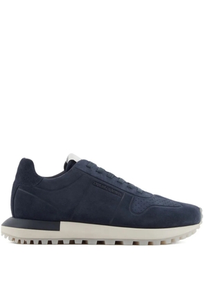 Emporio Armani logo-detail sneakers - Blue