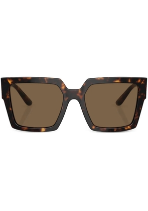 Dolce & Gabbana Eyewear tortoiseshell logo-plaque sunglasses - Green