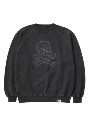 Neighborhood skull-embroidered sweatshirt - Grey