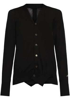 Yohji Yamamoto cotton cardigan - Black