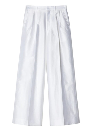 Junya Watanabe tailored satin trousers - White