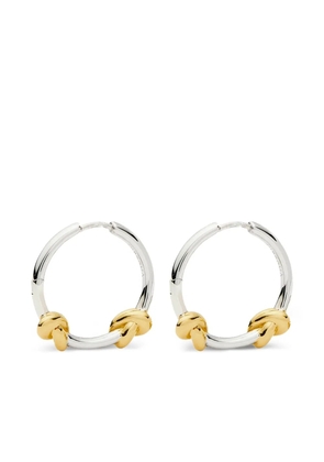 Missoma knot hoop earrings - Silver