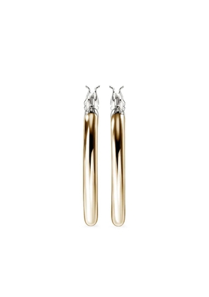 John Hardy 14kt gold JH Essential hoop earrings - Silver