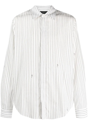 AMIRI striped long-sleeve cotton shirt - White