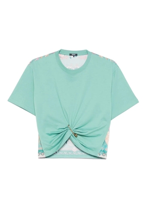 Versace decorative safety pin T-shirt - Green