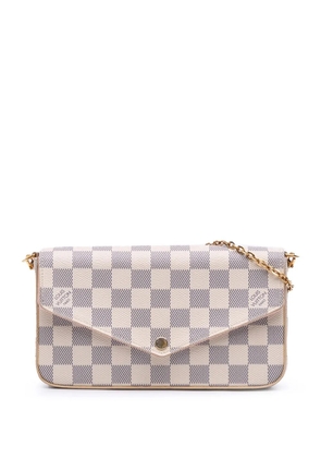 Louis Vuitton Pre-Owned 2018 Damier Azur Pochette Felicie crossbody bag - White