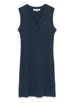 Maison Kitsuné Baby Fox-patch mini dress - Blue