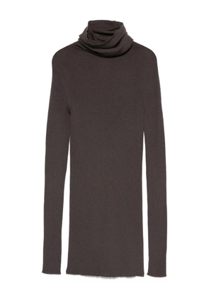 Rick Owens ribbed-knit turtleneck sweater - Grey