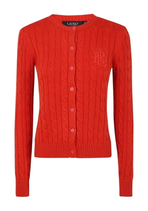 Lauren Ralph Lauren cable-knit cardigan - Red