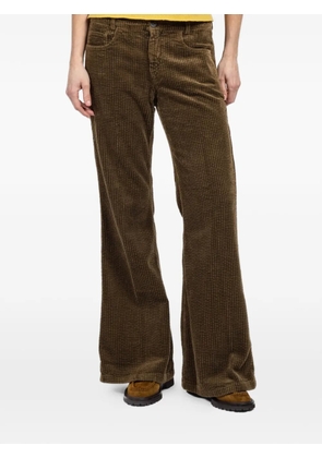 Hannes Roether corduroy flared trousers - Brown