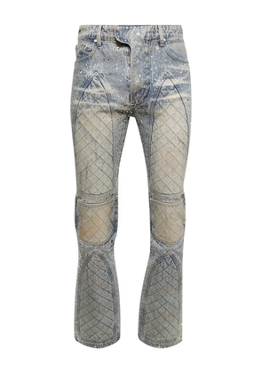 Who Decides War rhinestone-embellished jeans - Blue