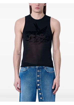 Jean Paul Gaultier Tattoo tank top - Black