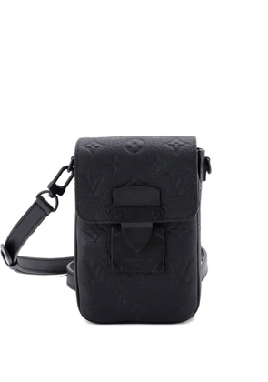 Louis Vuitton Pre-Owned S Lock Vertical Wearable Wallet Monogram Taurillon Leather crossbody bag - Black