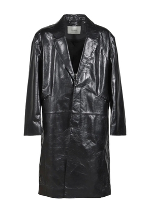 ENTIRE STUDIOS lapel-collar coat - Black