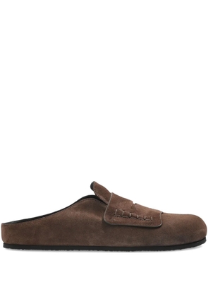 Jacquemus suede slippers - Brown