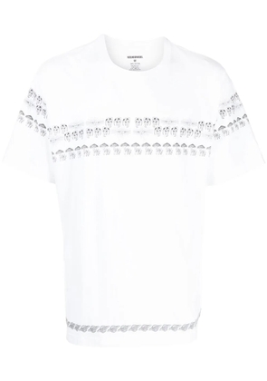 Neighborhood mushroom-print detail T-shirt - White