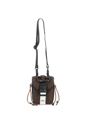 A.P.C. flap climbing rope messenger bag - Brown