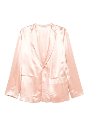 Alberta Ferretti satin single-breasted blazer - Pink