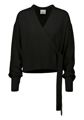 Allude wrap cardigan - Black