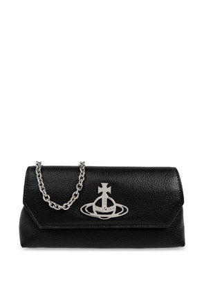 Vivienne Westwood Orb-plaque clutch bag - Black
