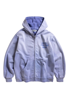 Anti Social Social Club logo-print hoodie - Purple