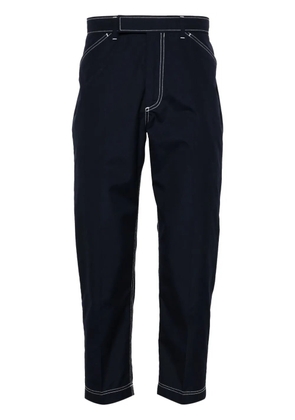 Thom Browne mid-rise tapered chinos - Blue