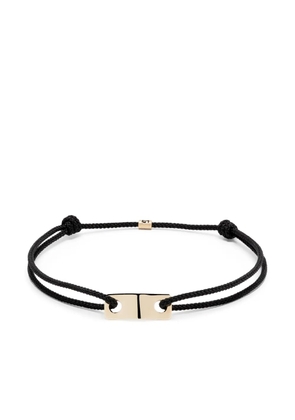 LUIS MORAIS 14kt yellow gold cord bracelet - Black
