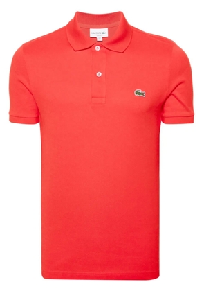 Lacoste logo-patch cotton polo shirt - Red