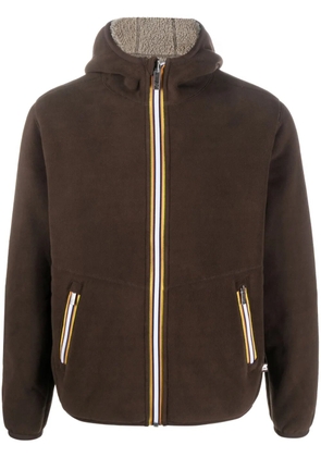 K-Way R&D reversible zip-up fleece jacket - Brown