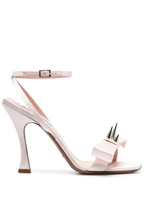 Acne Studios studded bow-embellished sandals - Pink