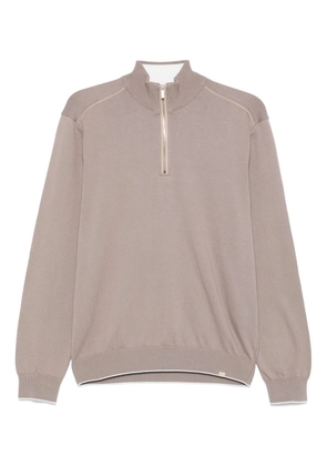 Paul & Shark mini logo-tag sweatshirt - Brown