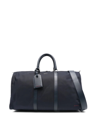 Kiton logo-plaque travel bag - Blue