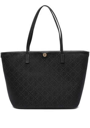 Tory Burch T Monogram zip tote bag - Black