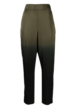 Raquel Allegra Fez gradient-effect trousers - Green