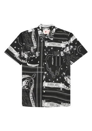 Emotionally Unavailable short-sleeve printed shirt - Black